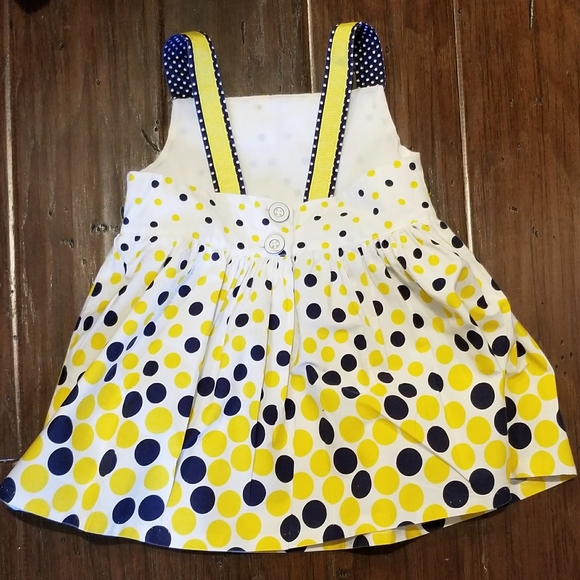 Dainty polka dot toddler dress - Picture 2 of 5